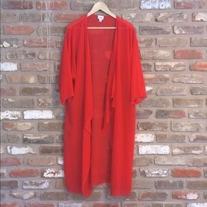 LULAROE SHIRLEY Kimono Jacket Cardigan Duster L